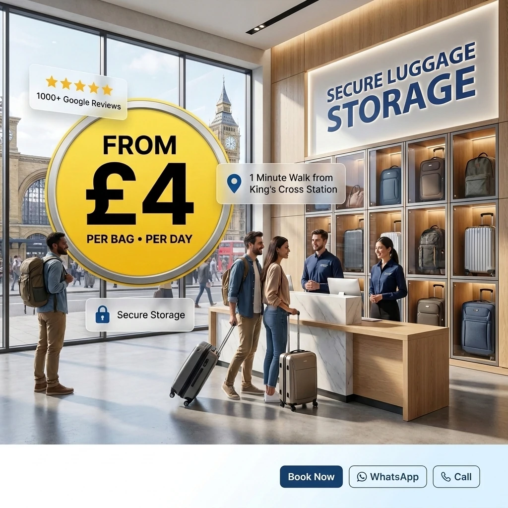 Secure Luggage Storage Near King's Cross & St Pancras From Only £4 perDay
